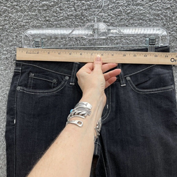 Prana Jeans Womens 26X32 Dark Wash Mid Rise Narrow Straight Breathe Denim Pant - Picture 5 of 12